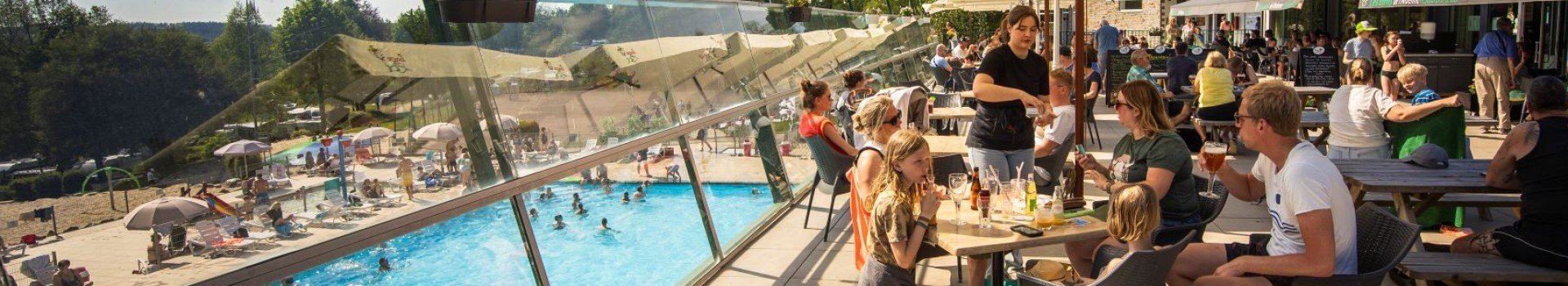 Camping bertrix restaurant zwembad