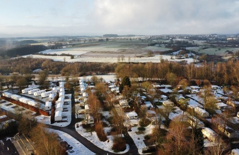 Winterwunderland auf dem Campingplatz